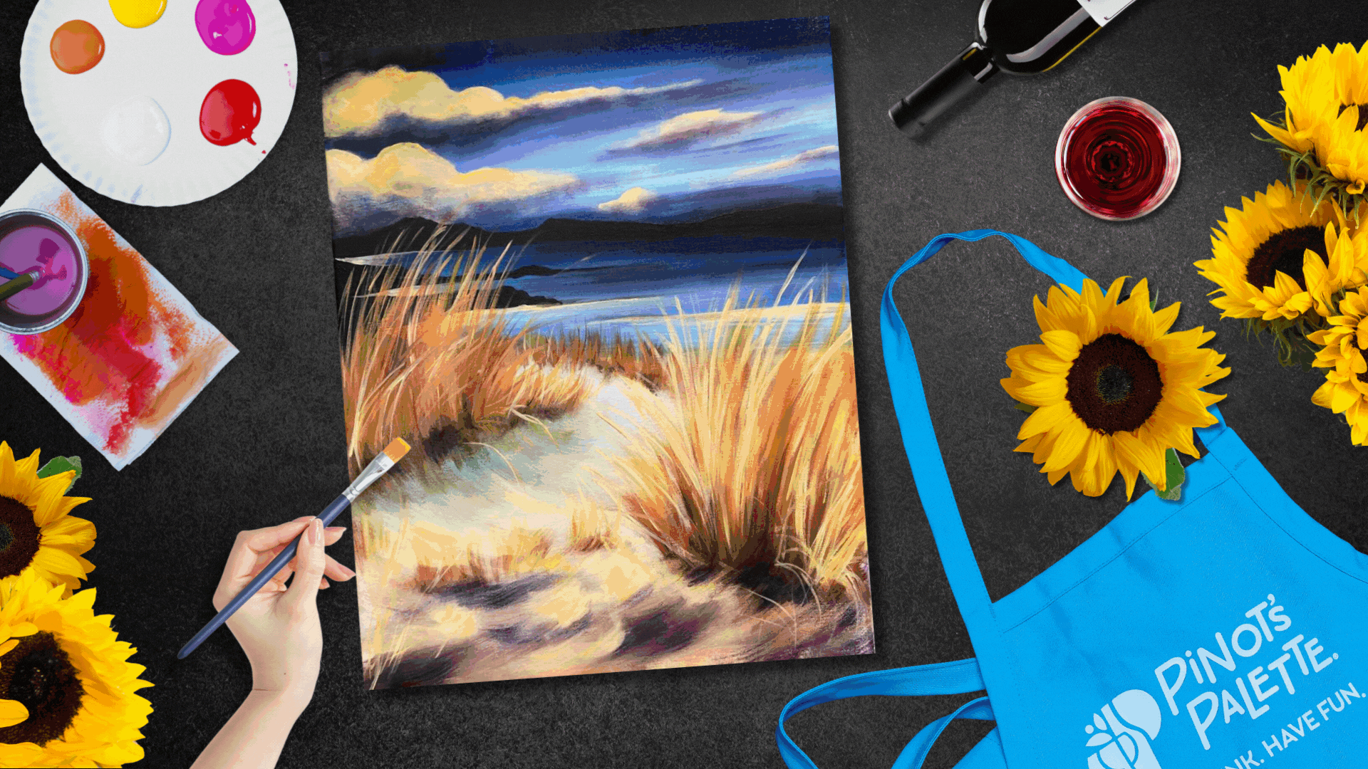 🎨Sip, Paint & Celebrate Summer: August at Pinot’s Palette Bricktown!